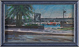 San Juan, Olieverf, 11.8x21.3cm